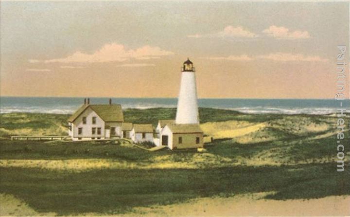 Great Point Lighthouse, Nantucket, Massachusetts painting - Norman Parkinson Great Point Lighthouse, Nantucket, Massachusetts art painting